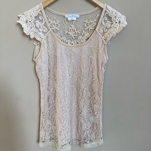 Costa Blanca lace top